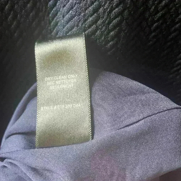 Rebecca Taylor Womens Back Zip Cap Sleeve Crew Neck Skater Dress Navy Blue 4. - Picture 8 of 8